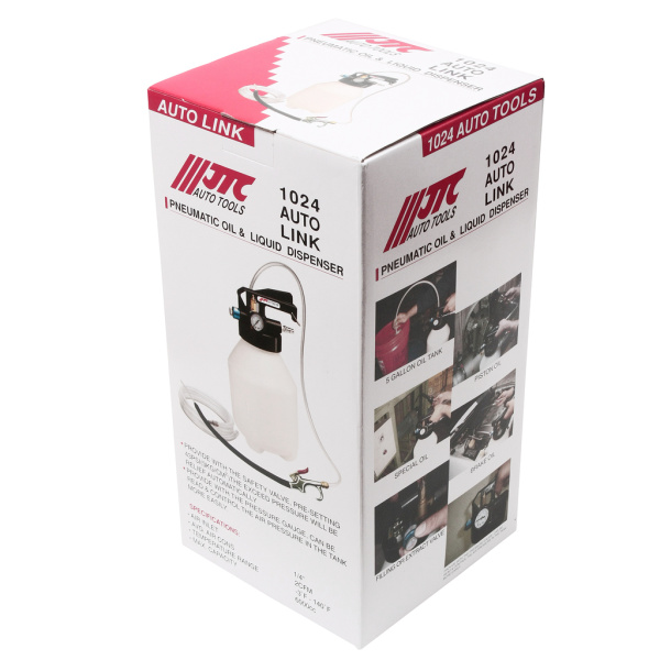 Приспособление для откачки и заправки технических жидкостей пневматическое JTC 1024 (6 л)