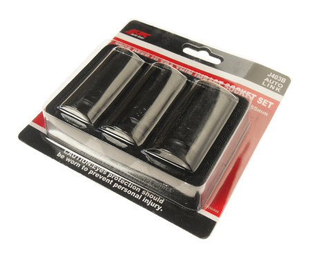 Набор головок торцевых ударных средней глубины тонкостенных JTC J403B (1/2", 17, 19, 21 мм, 3 предмета)