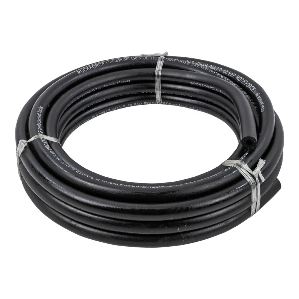 Шланг резиновый армированый бензо-маслостойкий 5х12ммх10м(повышенная гибкость и сопротивление к излому,раб.давл. 20bar,max 60bar,-30C°+70C°,DIN20018)