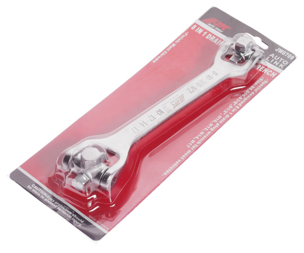 Ключ для маслосливных пробок 8 в 1 JTC JW0709 (S8, S10, S3/8", S1/2", H10, H12, H14, H17)