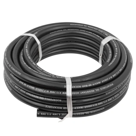 Шланг резиновый армированый бензо-маслостойкий 6.3х13.3ммх10м(повышенная гибкость и сопротивление к излому,раб.давл. 20bar,max 60bar,-30C°+70C°,DIN200