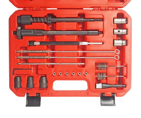 Набор инструментов для восстановления и очистки посадочных мест форсунок в кейсе JTC 4262