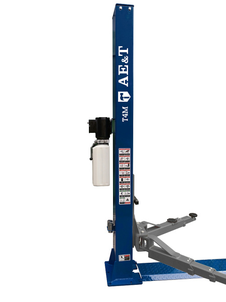 Двухстоечный подъемник Т4M AE&T снятие замков на одной стойке