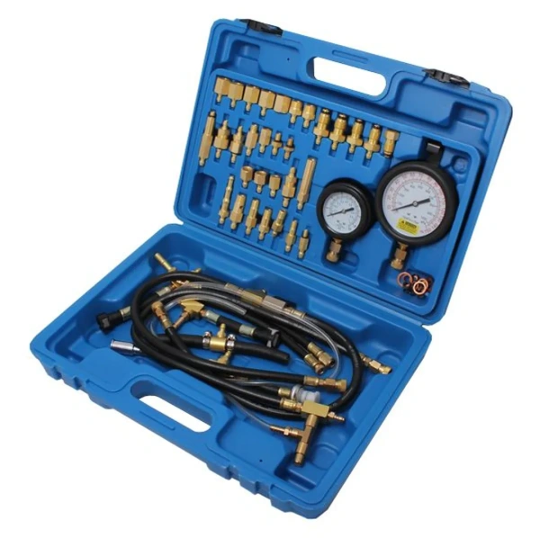 Тестер давления топлива в наборе с адаптерами 41пр.(0-10 bar), в кейсе