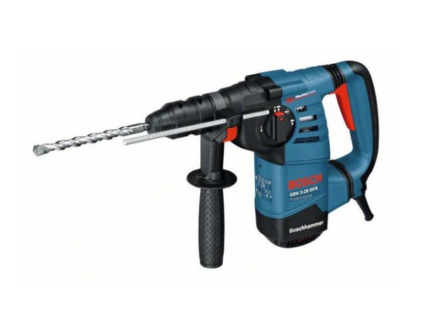 Перфоратор BOSCH GBH 3-28 DFR в чем. (800 Вт, 3.1 Дж, 3 реж., патрон SDS-plus, быстросъемн., БЗП в комплекте, вес 3.5 кг)
