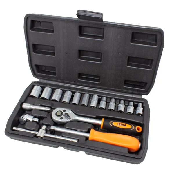 Набор инструментов 17пр. 1/4''(6гр.) (4-13мм)