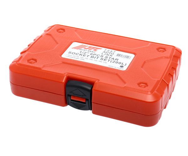 Набор головок с насадкой удлиненные JTC 7257 (1/2", в кейсе, 6 предметов, T40-T70)