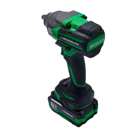 Гайковерт аккумуляторный ROSSVIK RIW1000/1 (1/2", 1000 Нм, 21 В, 1,9 кг, 1 АКБ, ЗУ, кейс)