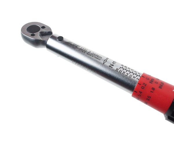 Ключ динамометрический двухстороннего действия JTC 6682 (1/4", 2-26 Нм, 370 мм)