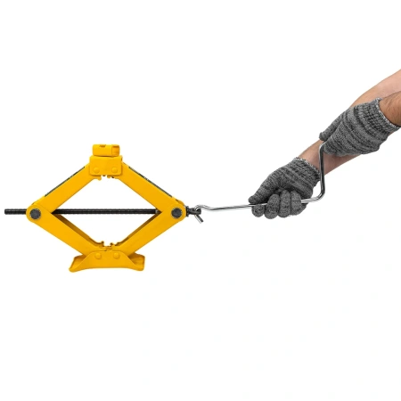 Домкрат механический ''ромб''2т (H min 115мм, H max 405мм, длина в слож. виде 400мм) в водоотталк.чехле с рукояткой 390мм