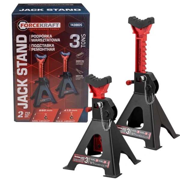 Подставка ремонтная 3т (h min 295мм, h max 415мм) (к-т 2шт)