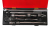 Набор инструментов слесарно-монтажный JTC K4083 (1/2", ключ трещот., воротки, удлинит., 8 предметов в кейсе)