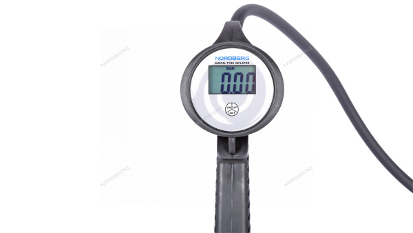 Пистолет профессиональный для подкачки колес цифровой обрезиненный для грузовых автомобилей NORDBERG Ti8DL
