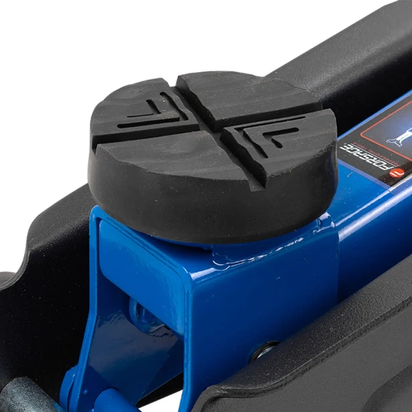 Домкрат подкатной гидравлический с резиновой накладкой 2т(h min 135мм, h max 385мм)