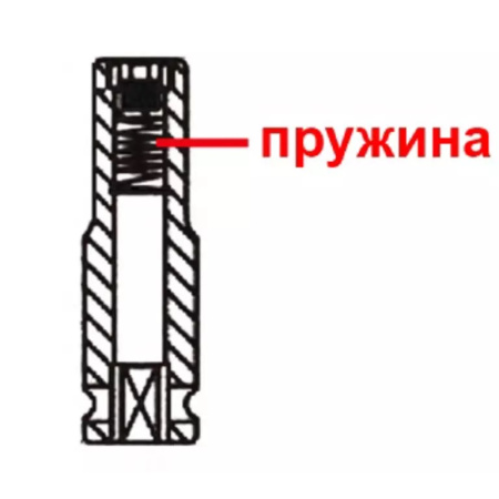 Головка торцевая ударная глубокая с магнитом Licota AG3012L (3/8", 6 гр., 12 мм)