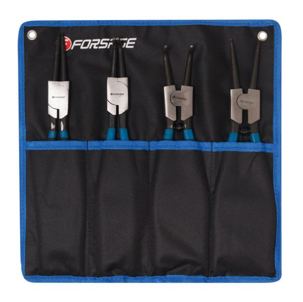 Набор съемников стопорных колец, 4пр(L-280мм), на полотне