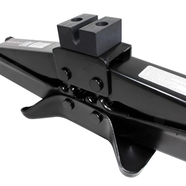 Домкрат механический ''ромб''2т с резиновой накладкой (h min 120мм, h max 413мм, L-440мм)