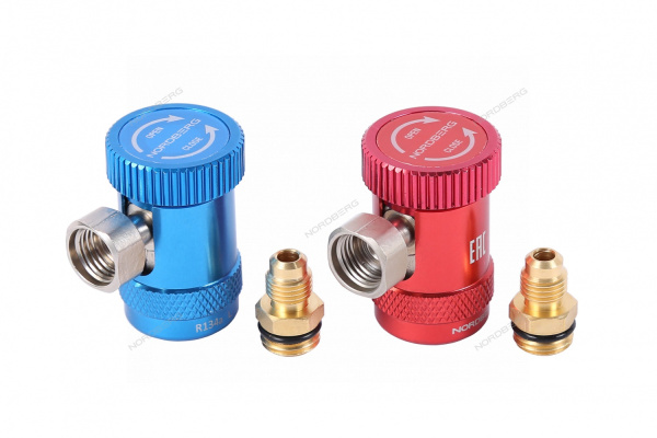 Комплект муфт быстросъемных R134a низкого и высокого давления NORDBERG NFA7L