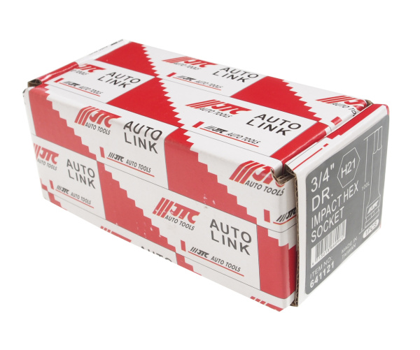 Головка торцевая ударная JTC 641121 (3/4", HEX, H21, L=100 мм)