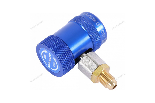 Муфта быстросъемная R1234yf NORDBERG NFA9L (низкое давление, синяя)