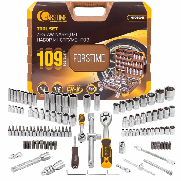 Набор инструментов 109пр. 1/4'', 1/2''(6гр.)