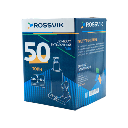Домкрат бутылочный ROSSVIK V50 (г/п 50,0 т)