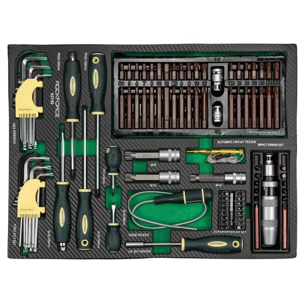 Набор отверток и бит 119пр.,в ложементе