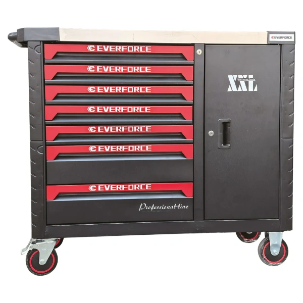 Тележка инструментальная 7-и полочная (размер XXL-115см)с набором инструментов 289пр