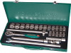 Набор головок торцевых S04H4524S, 1/2"DR, 10-32 мм, 24 предмета