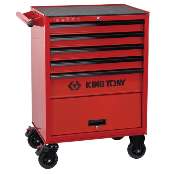 Тележка инструментальная CLASSIC KING TONY 87432-5U (5 выдвижных ящиков и отсек)