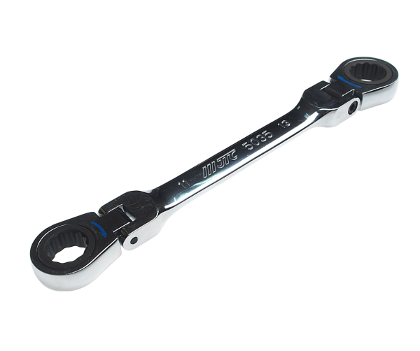 Ключ накидной трещоточный шарнирный JTC 5035 (11х13 мм, L=169 мм)