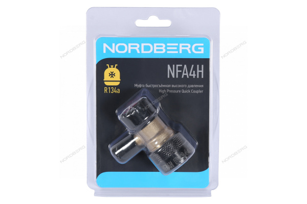 Муфта быстросъемная R134a NORDBERG NFA4H (высокое давление, красная)