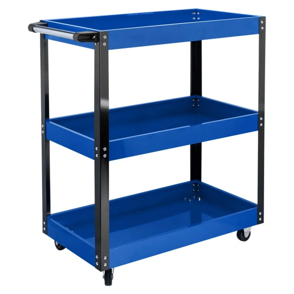 Тележка инструментальная металлическая 3-х полочная