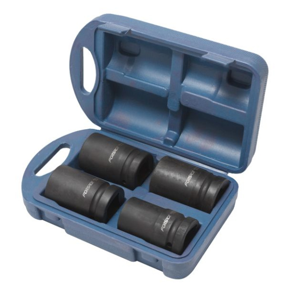 Набор головок ударных глубоких 4пр., 1'', 6гр.(27,32,33,36), в кейсе