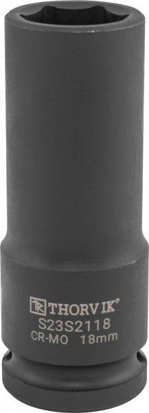 Головка торцевая ударная глубокая Thorvik S23S2118 (1/2"DR, 18 мм)