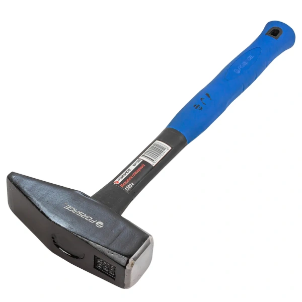 Молоток слесарный с фиберглассовой эргономичной ручкой и резиновой противоскользящей накладкой (1500г)