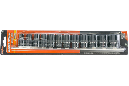 Набор головок торцевых Ombra 912312 (12-гранных 1/2" DR на держателе, 10-24 мм, 12 предметов)