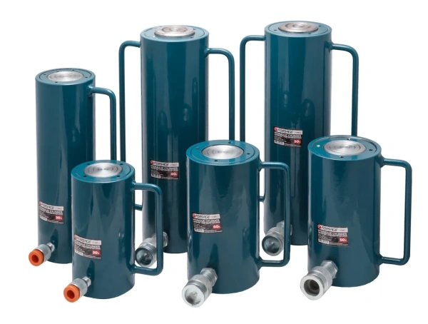 Цилиндр гидравлический 30т (ход штока - 50мм, длина общая - 185мм, давление 666 bar)