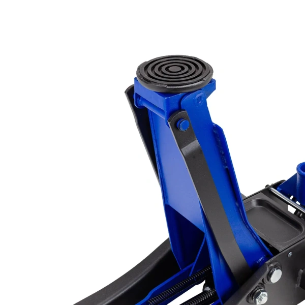 Домкрат подкатной гидравлический низкопрофильный двухпоршневой с резиновой накладкой 3т (h min 75мм, h max 510мм)