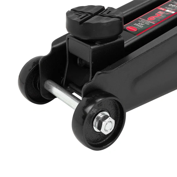 Домкрат подкатной гидравлический 2 т (h min 135мм, h max 385мм) с резиновой накладкой в кейсе