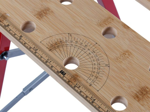 Верстак складной WORTEX WB 1060 в кор. БАМБУК, 605x640x800 мм, регулировка столешницы