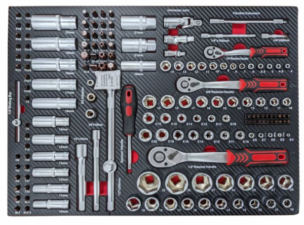 ТЕМП RC03.3018.P7 Инструментальная тележка, 7 выдвижных ящиков, 334 предмета