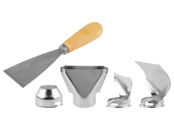 Термовоздуходувка WORTEX HG 6020-1 в чем. + набор сопл 2000 Вт, 2 скор., 350-600 °С