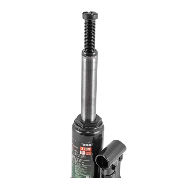 Домкрат бутылочный гидравлический с клапаном 3т (h min-180мм, h max-345мм, ход штока-105мм, ход винта-60мм) в кейсе