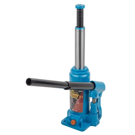 Домкрат бутылочный с клапаном 3т(h min-180мм, h max-345мм, ход штока-115мм, ход винта-50мм)