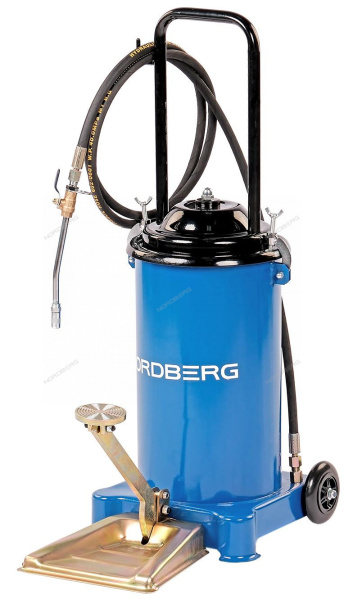 Установка для раздачи густой смазки с педалью 12 л NORDBERG N5013