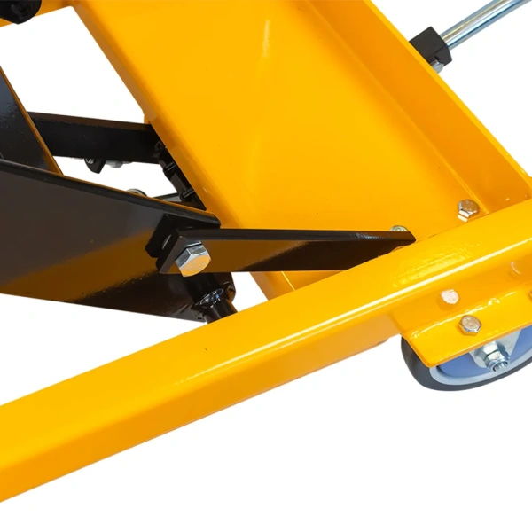 Тележка для перевозки агрегатов гидравлическая г/п 300кг (h min 350мм, h max 1285мм, платформа 820х520мм)