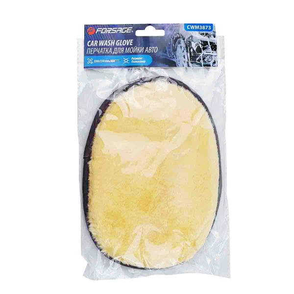 Салфетка (варежка) для мойки а/м (230х150мм, полиэстер)