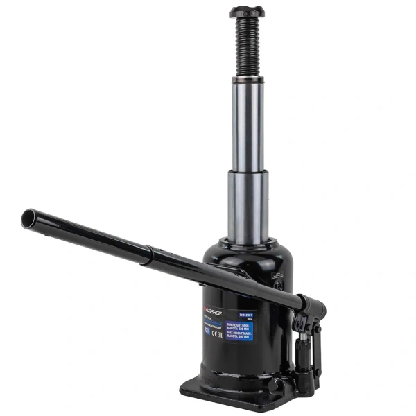 Домкрат бутылочный двухштоковый 12т (h min 235мм, h max 590мм)