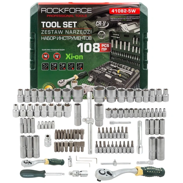 Набор инструментов 108пр. 1/4'', 1/2''(6гр.)